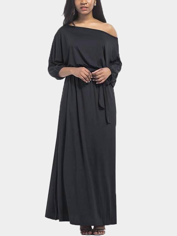 ODM Ladies 3/4 Sleeve Maxi Dress