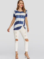 OEM Ladies Striped T-Shirts