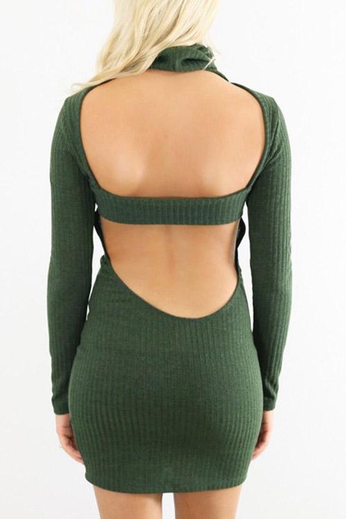 NEW FEELING Womens Green Casual Dresses