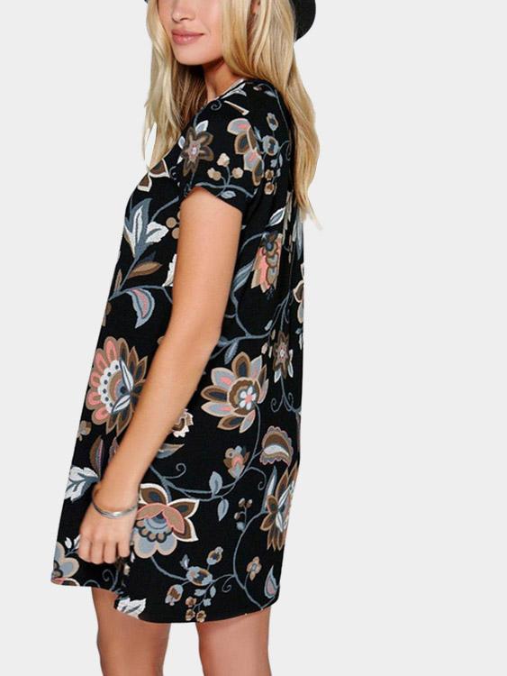 NEW FEELING Womens Multi Floral Dresses