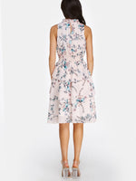 NEW FEELING Womens Light Pink Floral Dresses