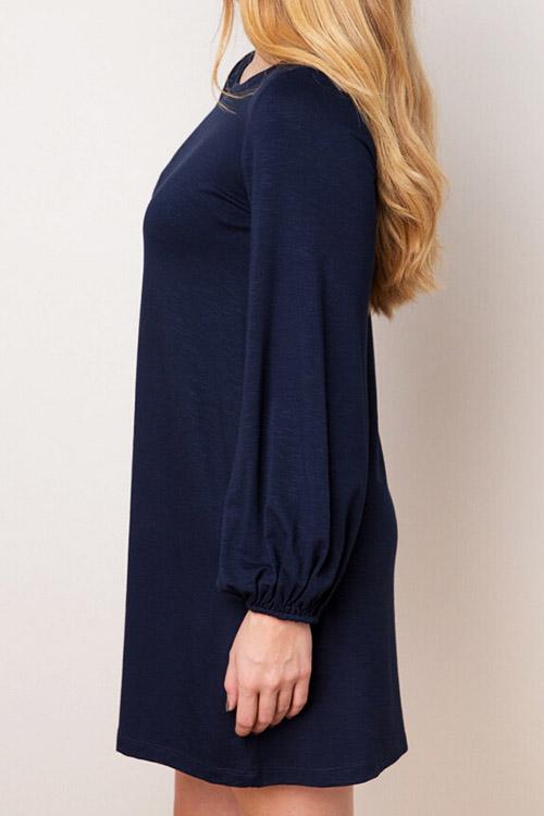 OEM Ladies Navy Casual Dresses