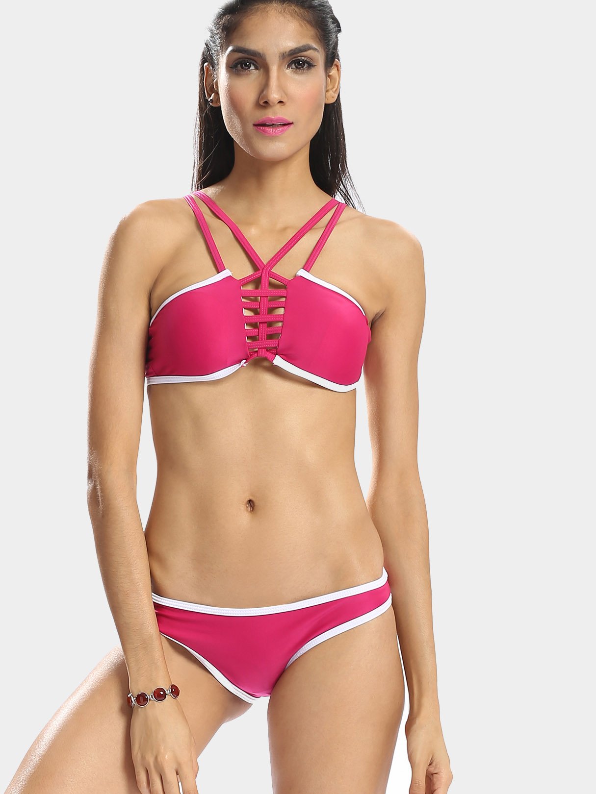 OEM ODM Ladies Rose Bikinis