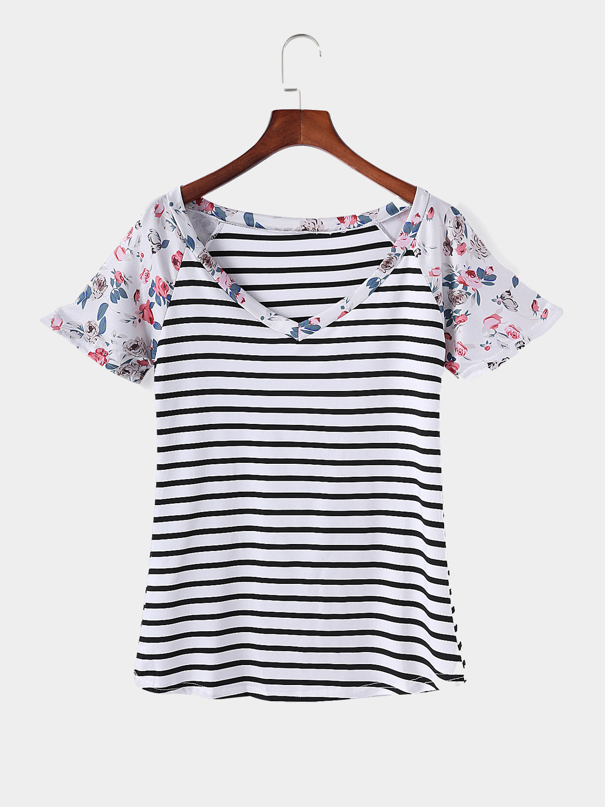 NEW FEELING Womens Striped T-Shirts