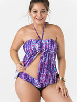 ODM Ladies Sleeveless Plus Size Swimwear