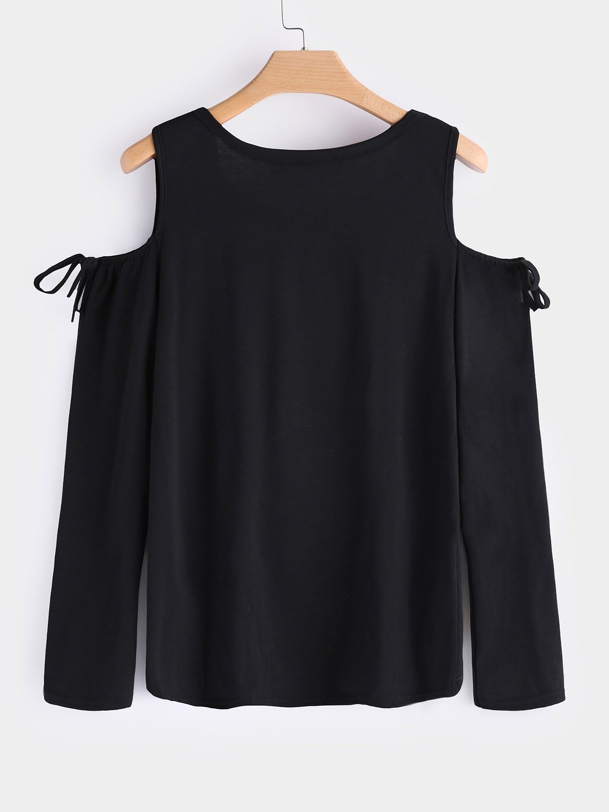 NEW FEELING Womens Black T-Shirts