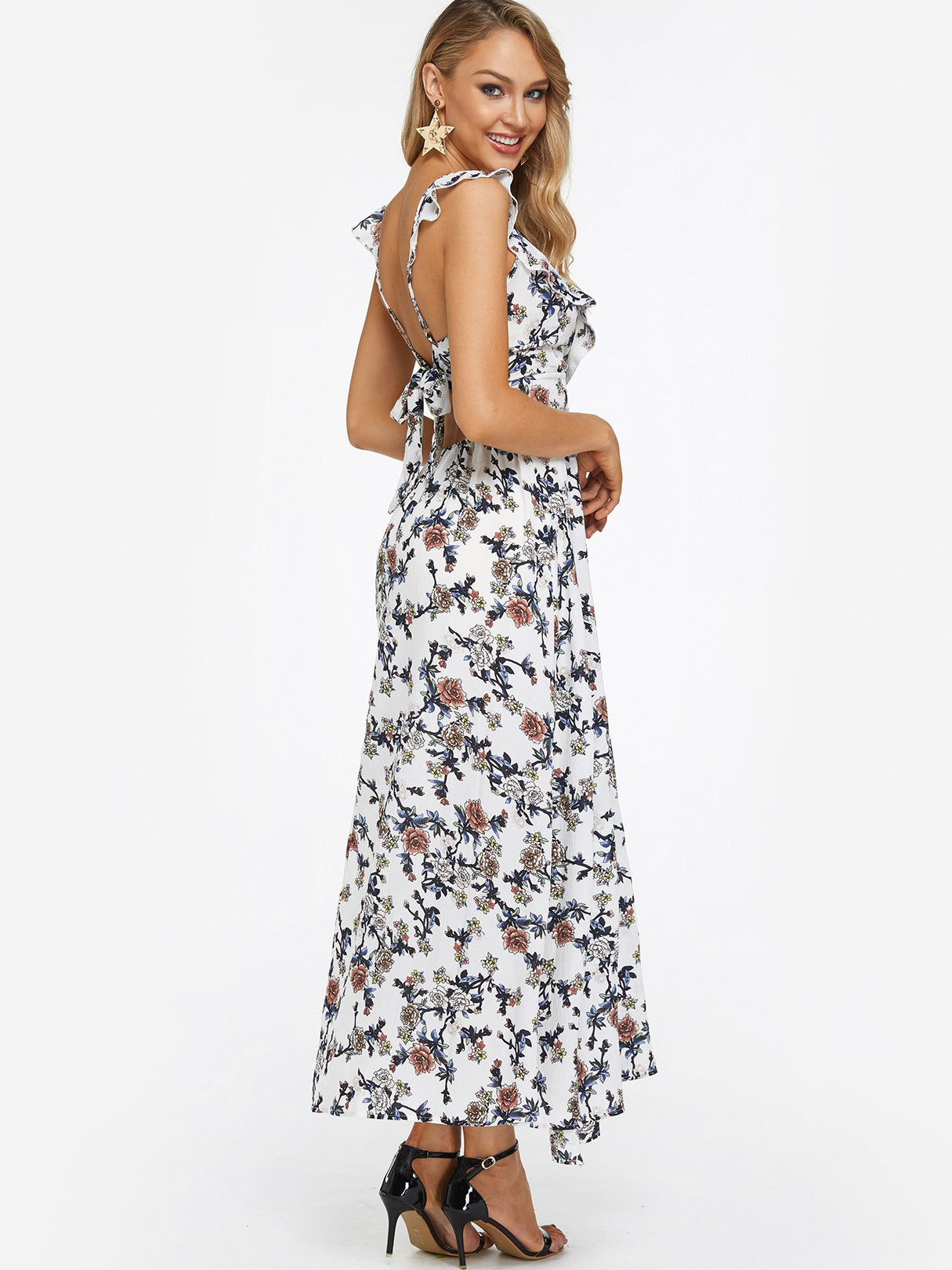 OEM Ladies White Maxi Dresses