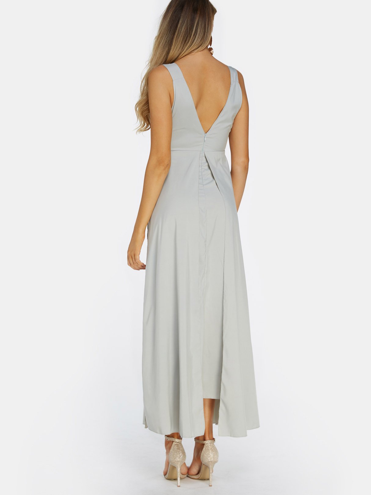 NEW FEELING Womens Grey Maxi Dresses