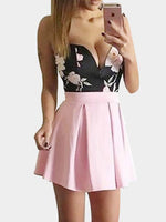 NEW FEELING Womens Floral Mini Dresses