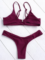 Custom Womens Sleeveless Two Piece Bikinis