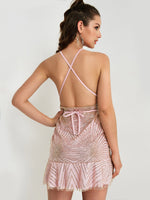 NEW FEELING Womens Multi Mini Dresses