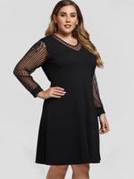 OEM Ladies Black Plus Size Dresses