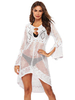 NEW FEELING Womens White Cover-Ups