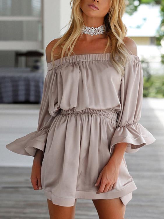 ODM Ladies 3/4 Sleeve Mini Dress