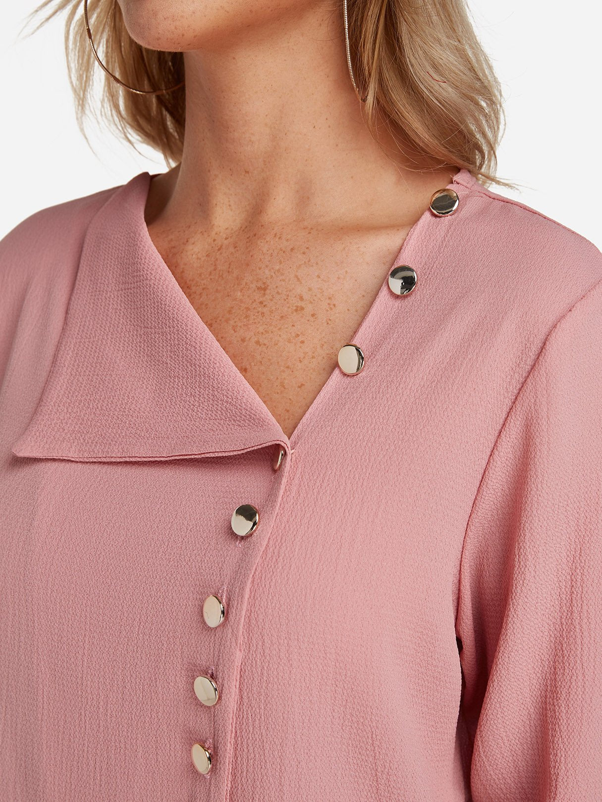 OEM ODM Ladies Yellow Blouses