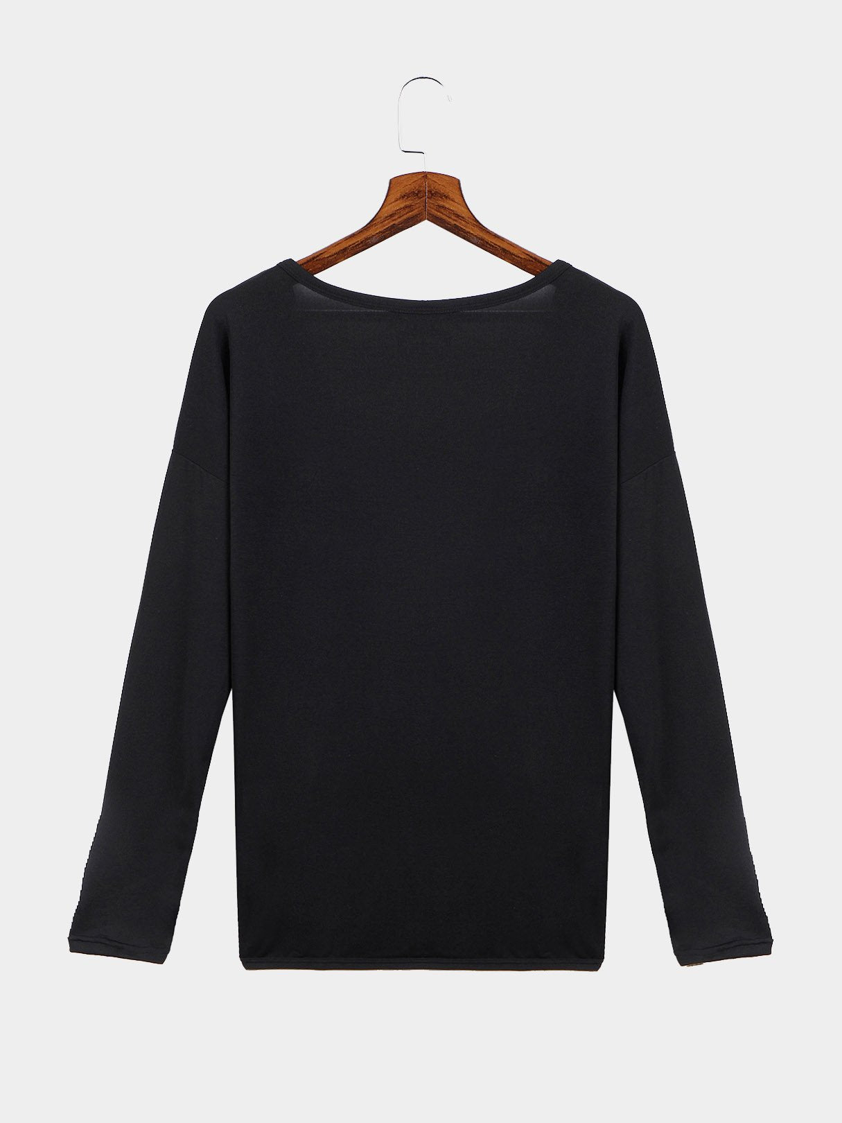NEW FEELING Womens Black T-Shirts