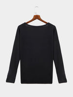NEW FEELING Womens Black T-Shirts