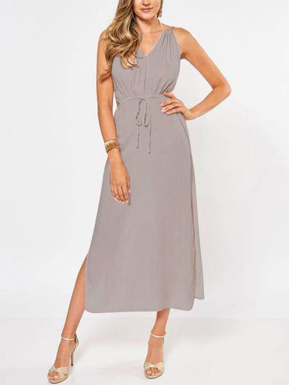 OEM ODM Ladies Pink Maxi Dresses