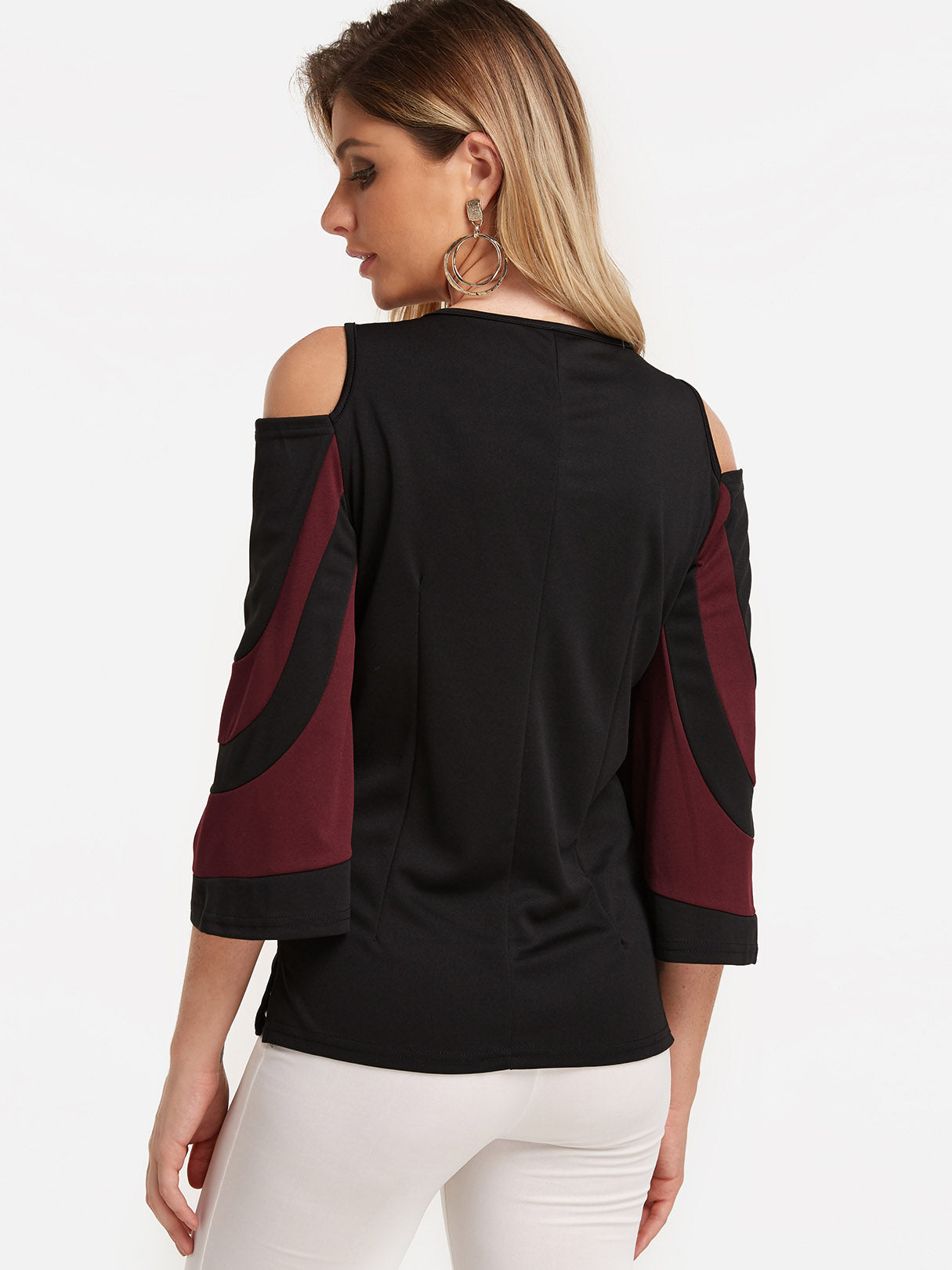 NEW FEELING Womens Black T-Shirts