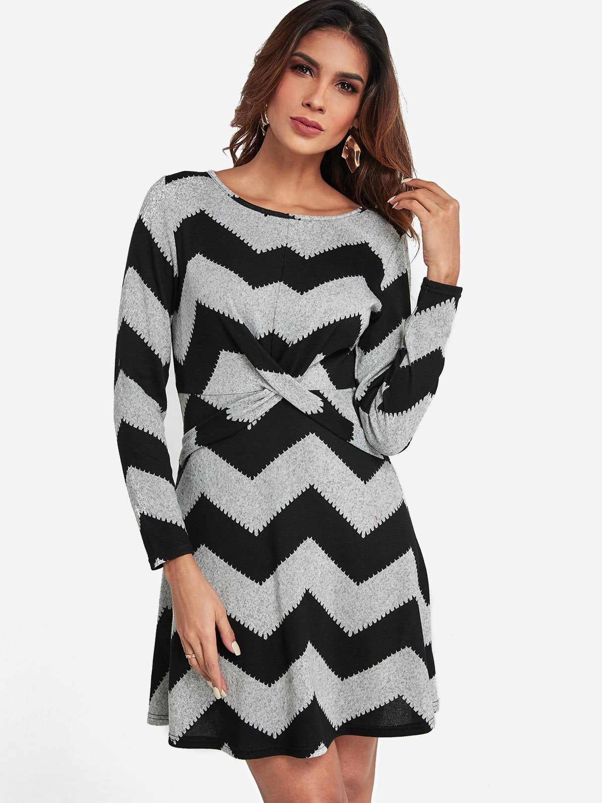 ODM Ladies Long Sleeve Mini Dress