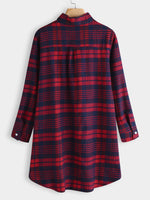 NEW FEELING Womens Red Shirt Dresses