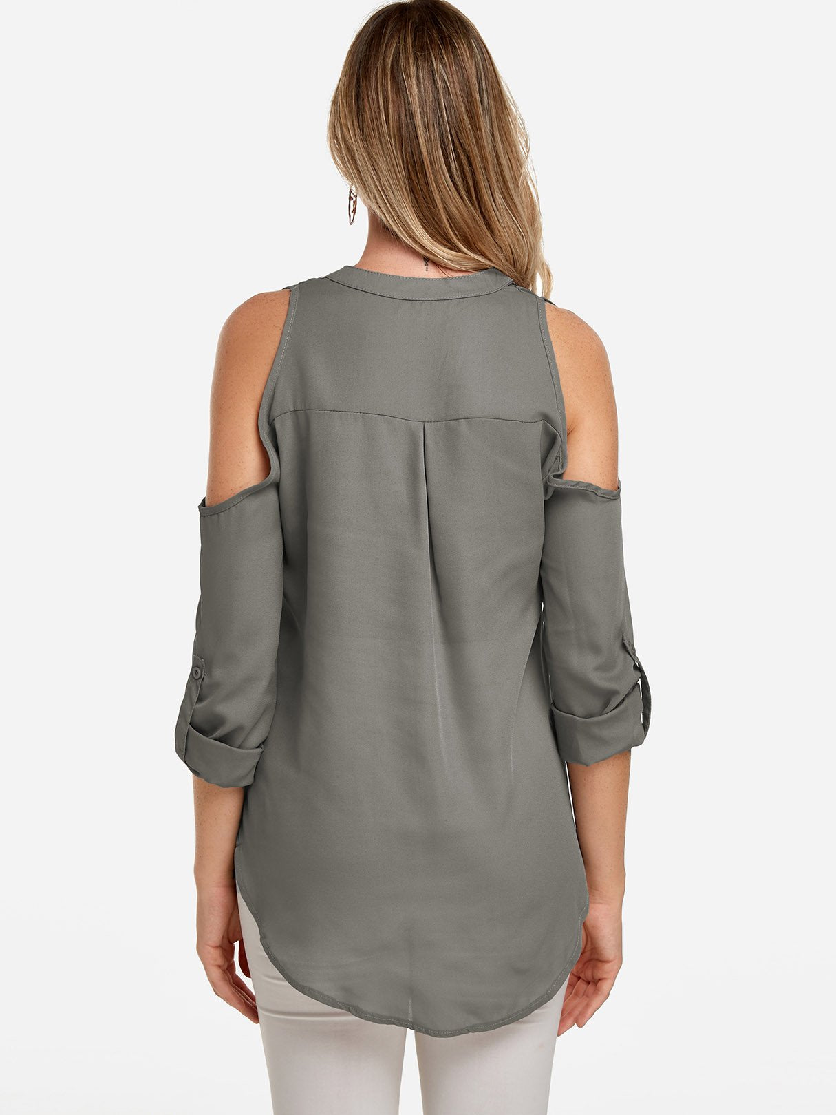 NEW FEELING Womens Grey Blouses