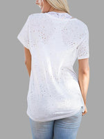 NEW FEELING Womens White T-Shirts