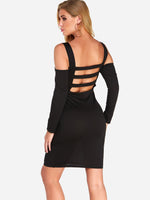 NEW FEELING Womens Black Mini Dresses