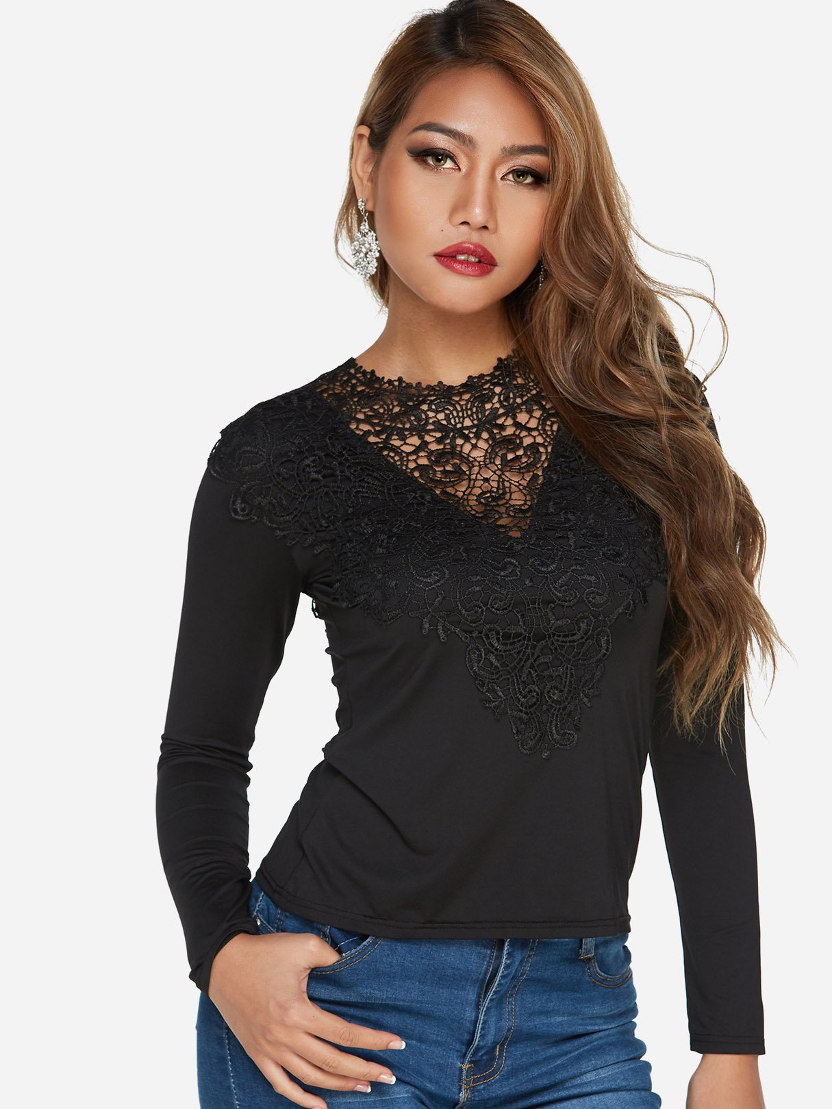 OEM Ladies Black T-Shirts