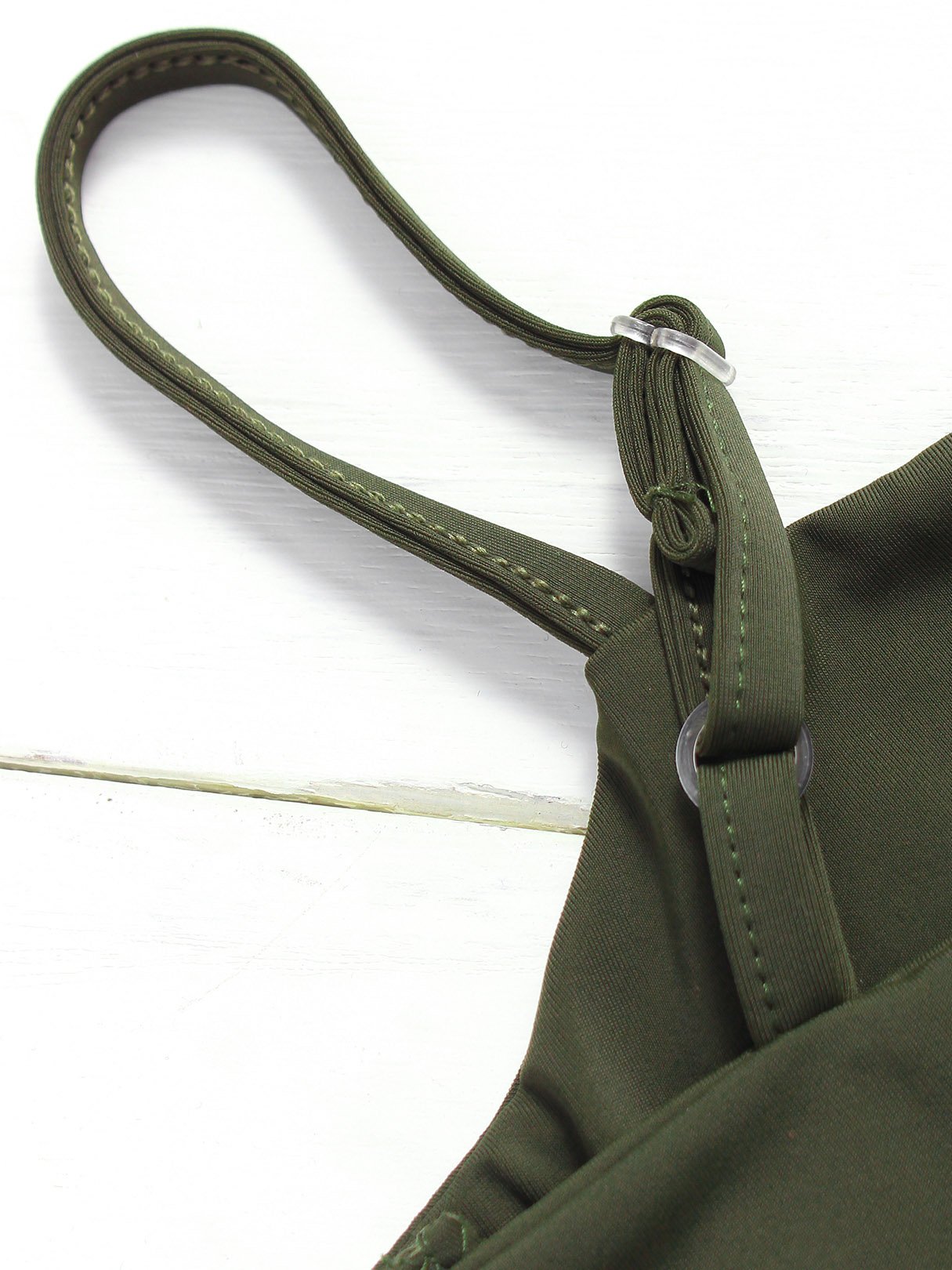 NEW FEELING Womens Green Bikinis