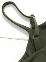 NEW FEELING Womens Green Bikinis