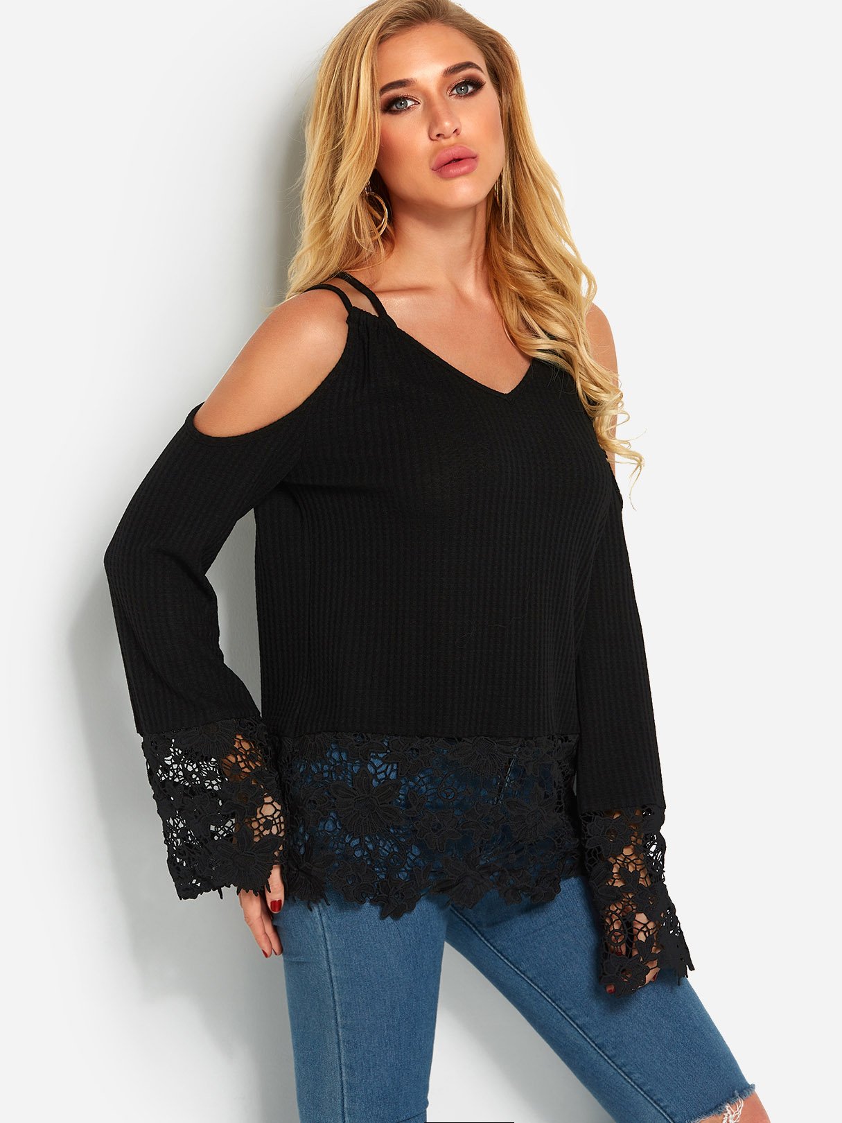 OEM Ladies Black T-Shirts