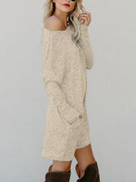 Womens Long Sleeve Mini Dress