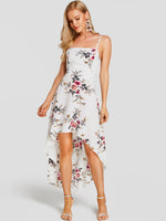 OEM ODM Ladies Light Blue Floral Dresses