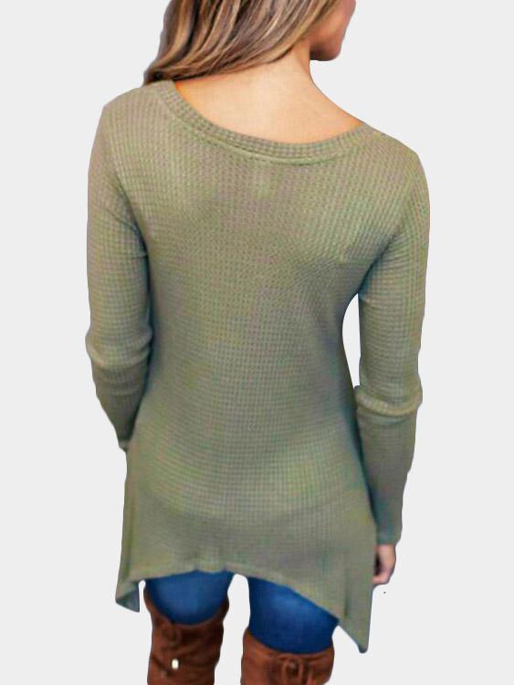 NEW FEELING Womens Green T-Shirts