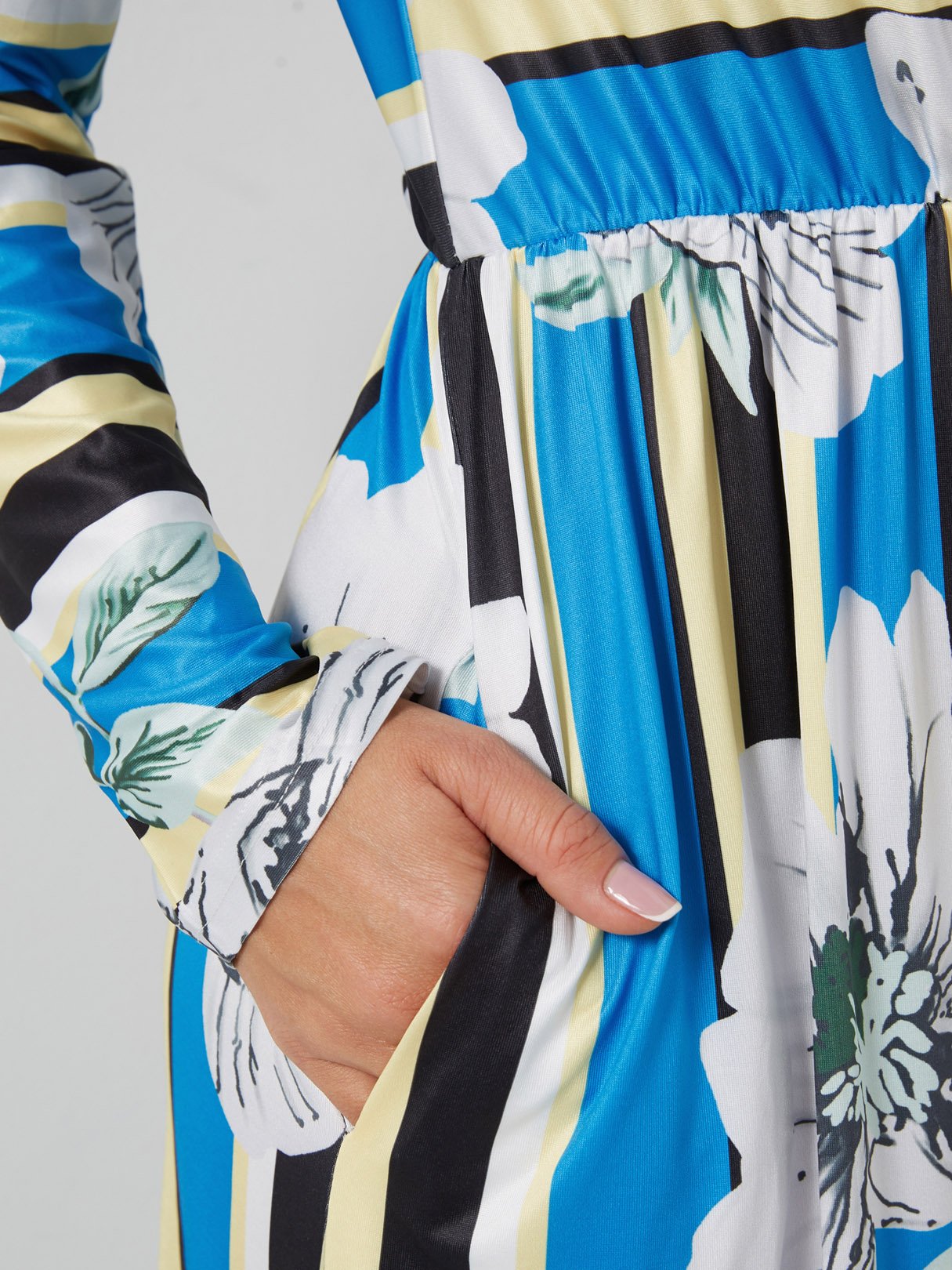 ODM Ladies Long Sleeve Maxi Dress