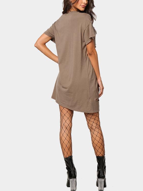 NEW FEELING Womens Brown Shirt Dresses