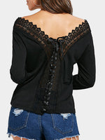 NEW FEELING Womens Black T-Shirts