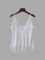 NEW FEELING Womens White Camis