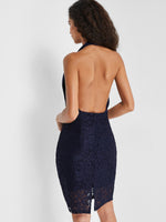 NEW FEELING Womens Navy V-Neck Dresses