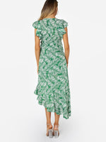 NEW FEELING Womens Green Floral Dresses