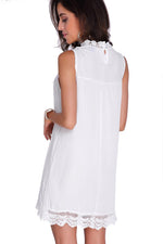 NEW FEELING Womens White Mini Dresses