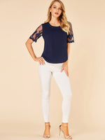 NEW FEELING Womens Navy Blouses