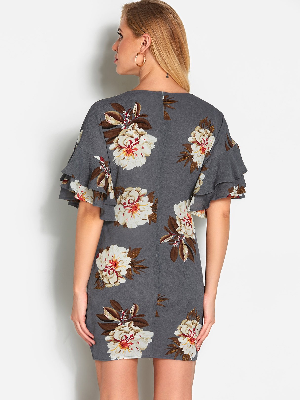 NEW FEELING Womens Grey Mini Dresses