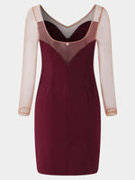 NEW FEELING Womens Burgundy Mini Dresses