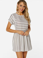 OEM Ladies Gray Casual Dresses