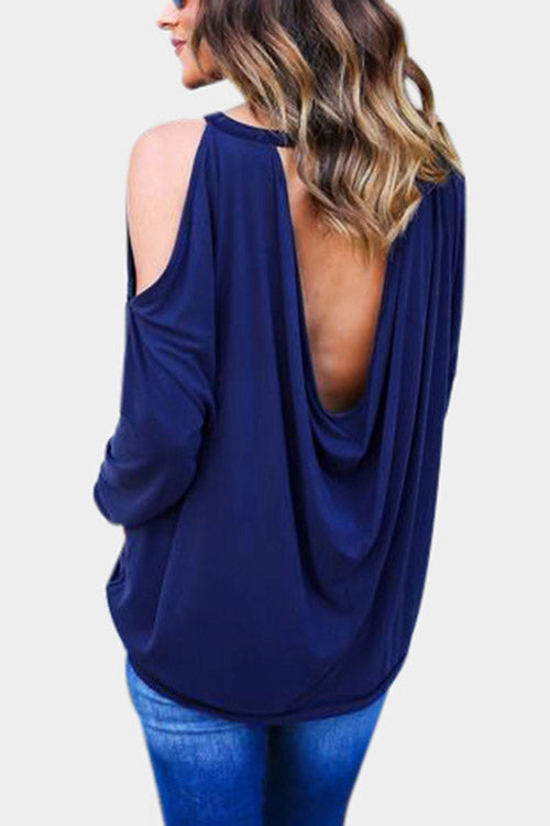 NEW FEELING Womens Blue T-Shirts
