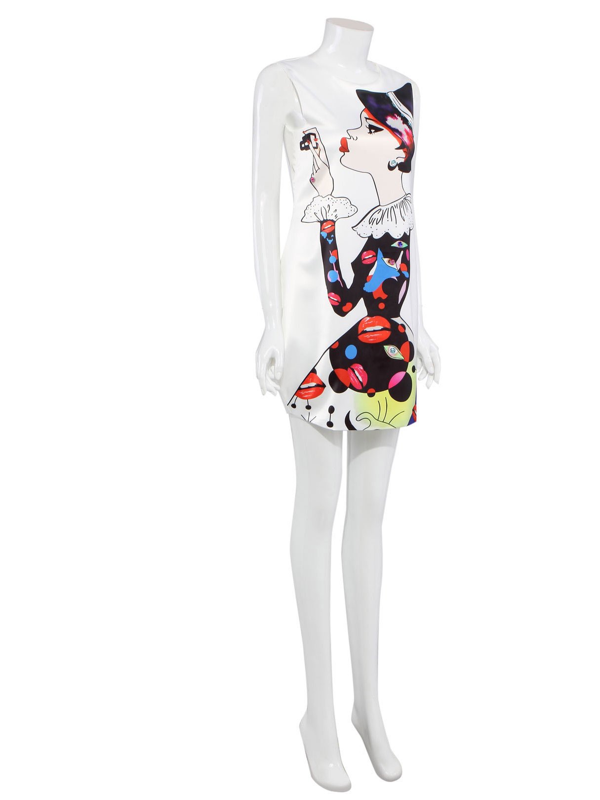 OEM Ladies White Mini Dresses