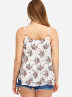 NEW FEELING Womens White Plus Size Tops