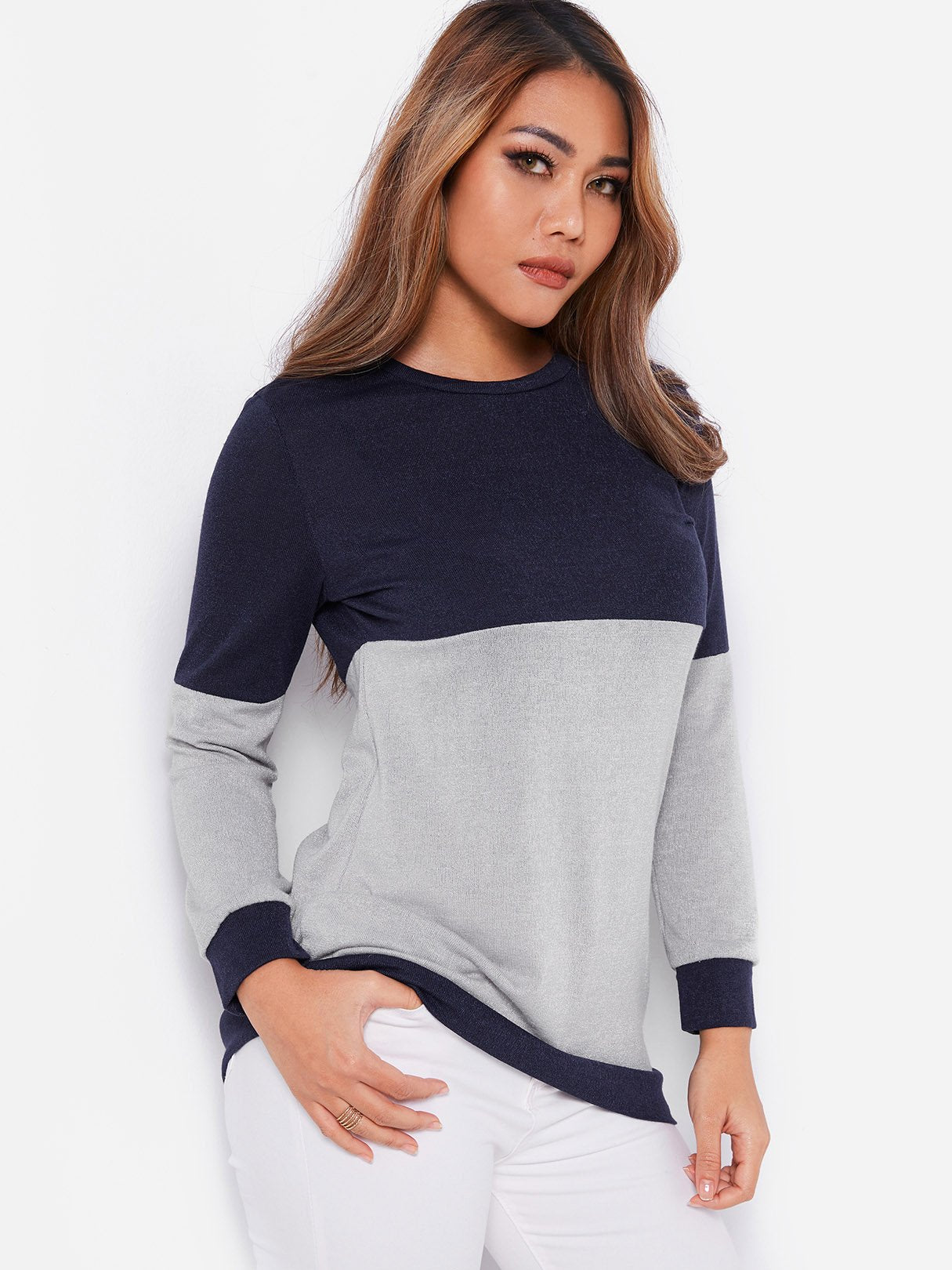 NEW FEELING Womens Navy T-Shirts